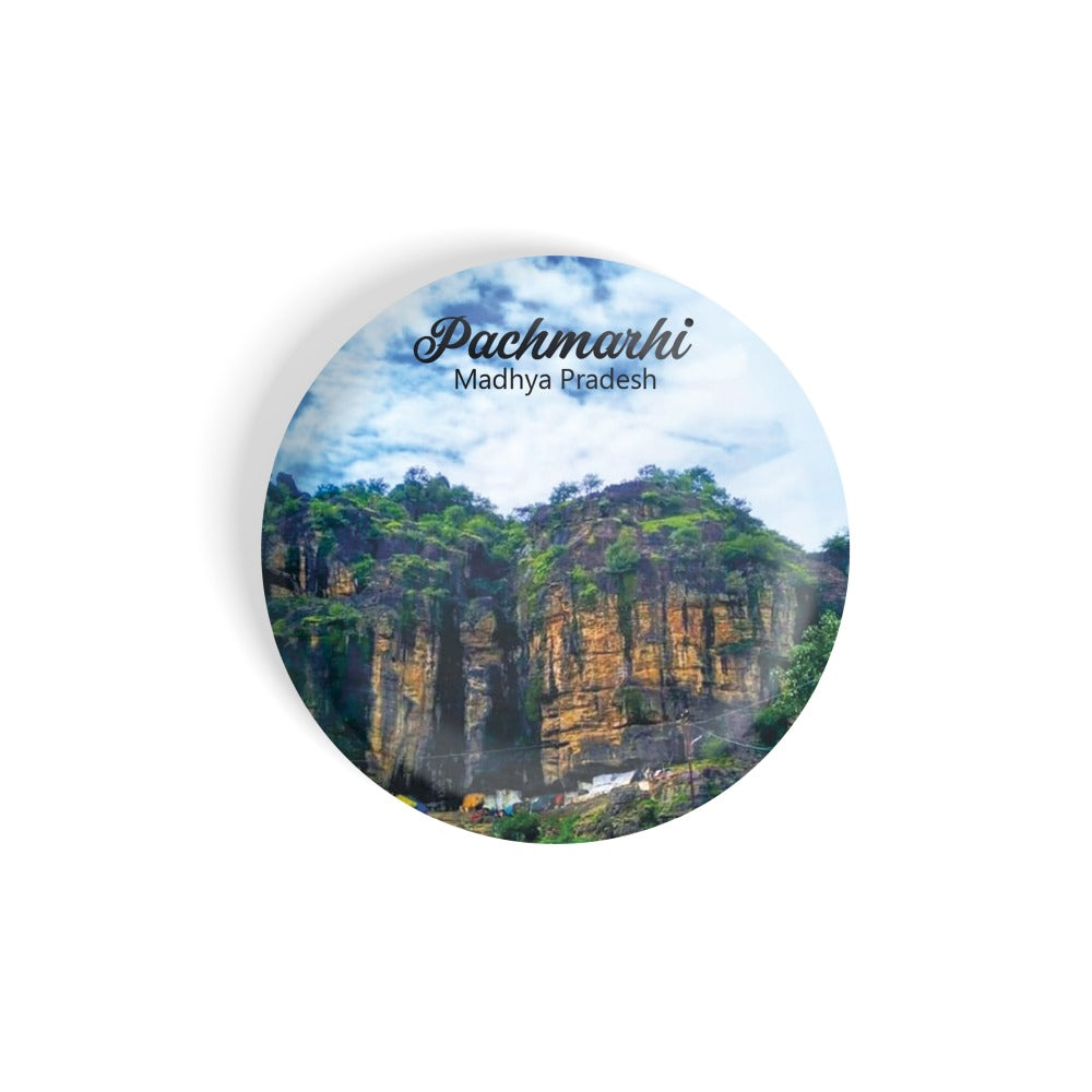 dhcrafts Round Fridge Magnet Multicolour Places Pachmarhi Madhya Pradesh D2 Glossy Finish Design Pack of 1 (58 mm)